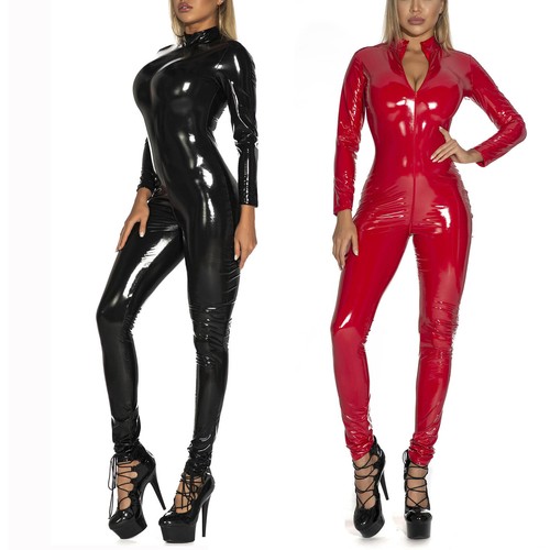 Damen kunstleder overall - damen,