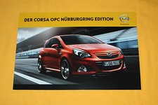 Opel Corsa OPC Nürburgring Ed. 2011 Prospekt Brochure Depliant Catalog Folder