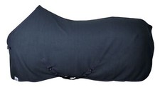 Fleece Abschwitzdecke m Kreuzbegurtung, tolle Qualität, Dunkelblau Gr. 100-150cm