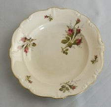 Pompadour Moosrose elfenbeinfarben Goldrand v. Rosenthal , Suppenteller (R1d)