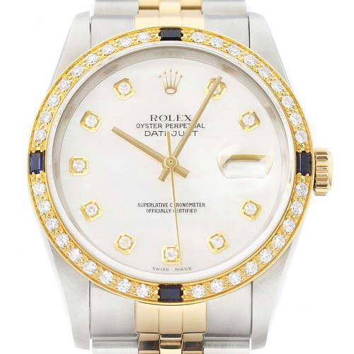 Rolex datejust 18k gold ss - 18k,