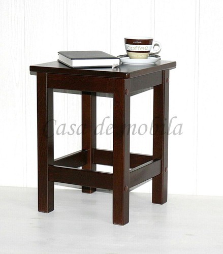 Massivholz nachttisch braun - massivholz,