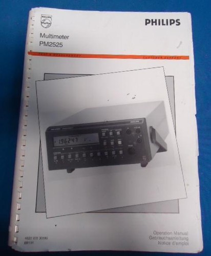 Philips multimeter pm2525 test - pm2525,