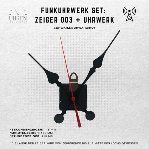 Dcf funkuhrwerk lautlos - dcf, mit