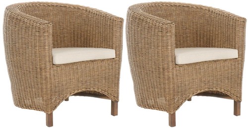 Set rattan sessel - set/2, rattan-sessel
