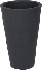 XXL Pflanzsäule anthrazit - 70x40 cm - Kunststoff Blumen Topf Pflanz Kübel groß