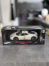 Ferrari 458 Italia 1:18 Hot Wheels Elite Fernando Alonso NEU in OVP