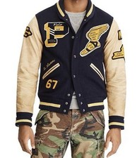 Polo Ralph Lauren Iconic Varsity Letterman / College Bomberjacke /Wings Jacke M