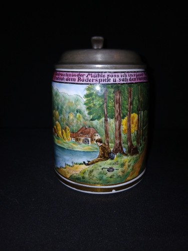 Porzellankrug perlmutt 1900 - porzellankrug,