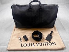 Louis Vuitton Keepall 45 Leder schwarz Daimier Full Set sehr selten