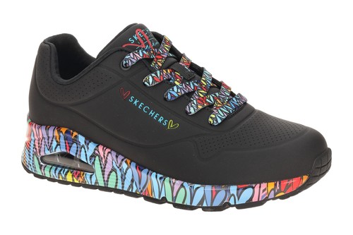 Skechers schuhe uno schwarz - skechers,