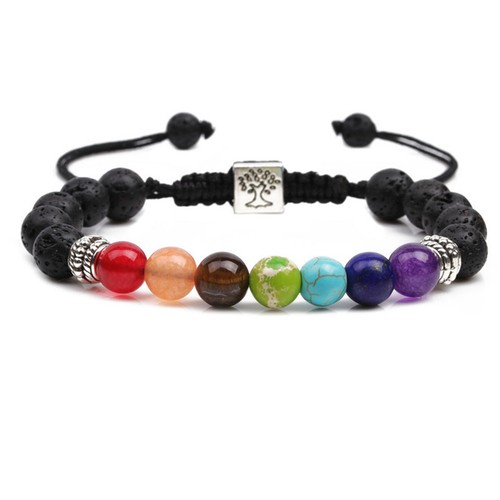 Armband chakra lavasteine - armband,