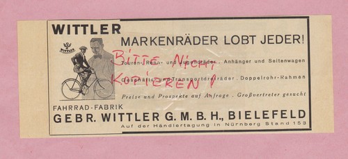 Bielefeld werbung 1934 - bielefeld,,