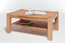 Couchtisch mit Ablage, rechteckig, Kernbuche geölt  6458