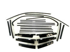 BMW E61 Touring shadowline Fensterleisten SET  Fenster Rahmen schwarz glanz