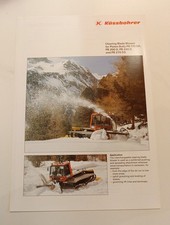 Original Prospekt Pisten Bully Pistenbully Kässbohrer PB 170 DR 200 D 240 D 270