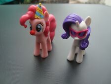 My Little Pony (Hasbro) Rarity und Pinkie Pie Hartfiguren ca. 6cm 1A Zustand