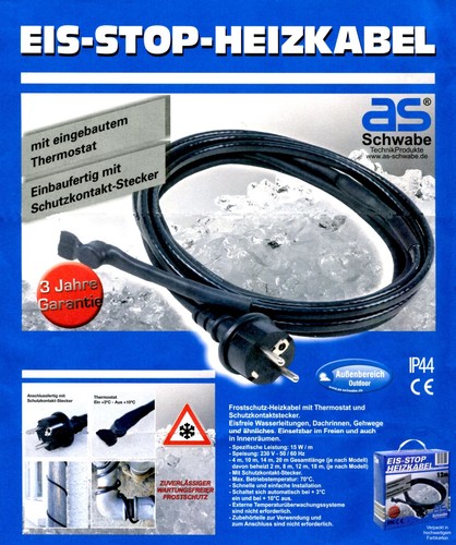 Frostschutz heizkabel eisstop - frostschutz,