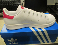 Adidas Originals Stan Smith Sneaker Junior / Damen Weiß & Pink UK 3,5 Neu mit Karton