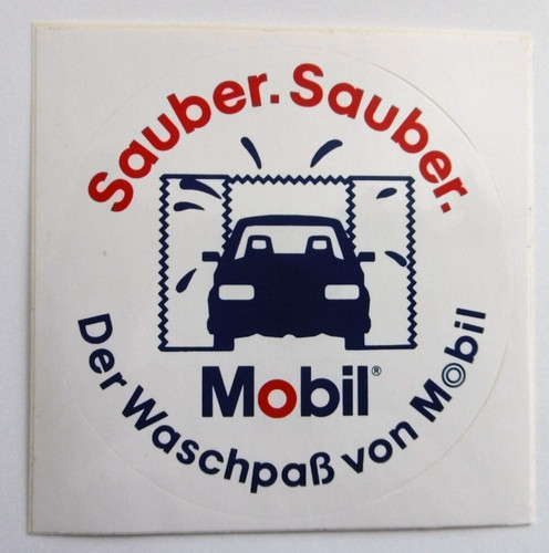 Werbe aufkleber sauber - sauber,
