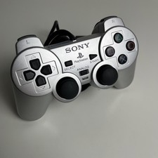 Sony PlayStation 2 Controller (Dualshock 2) Silber PS2- SCHP-10010