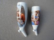 2x alter PFEIFENKOPF mit Motiv