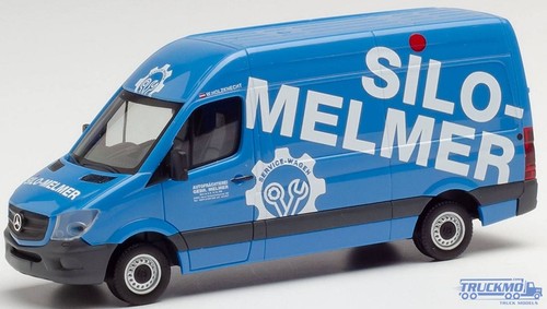 Herpa silo melmer - silo, mercedes