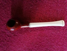 Pfeife Bruyere Holz rotbraun lackiert Tabak Tabakspfeife