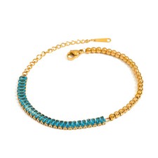 Kugelarmband mit türkisblauen