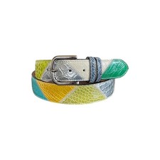 Alligatorleder gürtel bunt - alligatorleder,
