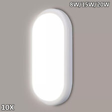 1-10X LED Feuchtraumleuchte Ovalleuchte Wannenleuchte Bad Kellerleuchte Außen DE