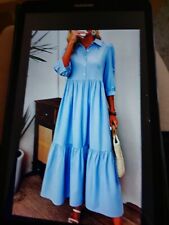 ❤ ITALY MODE ❤ Sommer Kleid ❤ süss ❤ gr.XL 44 ❤ neu OHNE Etikett  Hell Blau