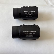 2x NEUTRIK NL4MMX speakON Verbinder 4 pol