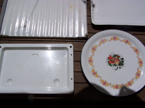 Emaille tablett servierablage - emaille,