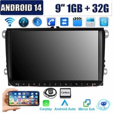 DAB+ Android 14 Carplay Autoradio GPS RDS Für VW GOLF 5 6 Touran Tiguan Polo