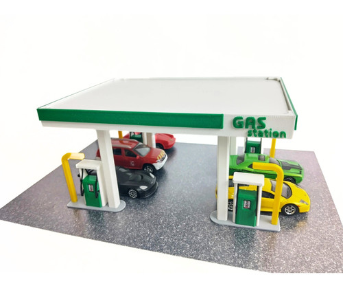 Tankstelle diorama bausatz - tankstelle,