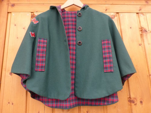 Mädchen poncho mantel - poncho, in