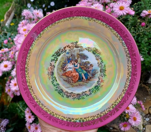 Vintage porzellanteller mit - vintage-porzellanteller,
