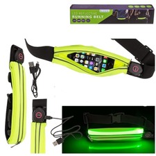 Bauchtasche Jogging Hüfttasche Laufgürtel mit LED-Beleuchtung Handytasche (000)