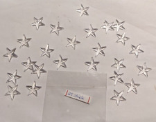 25 Sterne 20x20 mm * 3D Acrylsterne groß transparent durchsichtig basteln Karten
