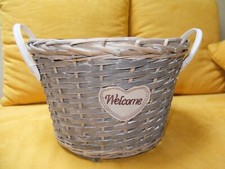 Weidekorb mit Henkel Pflanzkorb Weide groß Henkelkorb Weide Blumentopf Holzkorb