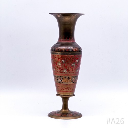 Vintage messing vase - vintage, mit
