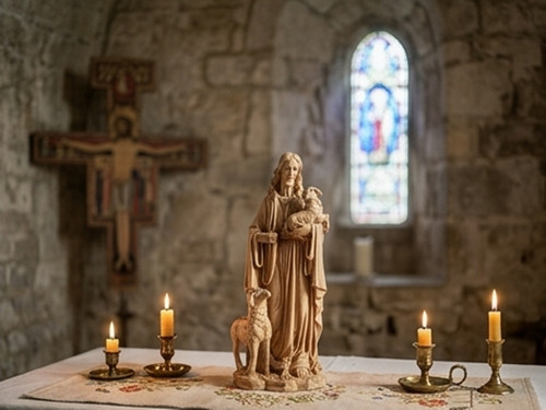 Guter hirte jesus statue - hirte,