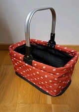 Einkaufskorb für Kinder, rot mit weißen Punkten, ähnlich wie Reisenthel