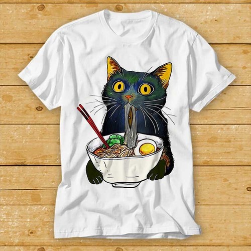 Shirt ramen nudel - t-shirt, schwarze