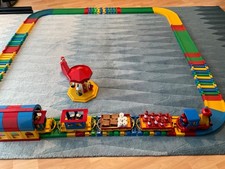 CARRERA Struxi große Kinderbahn, mit Lok, 4 Wagons, Figuren, Tunnel, Karussell!