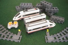 Lego Eisenbahn Konvolut, ICE, 60051, Gerade, Kurve, Weichen, Flex**