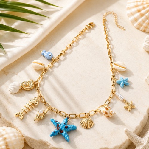 Boho muschel seestern - muschel,