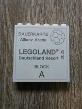 Neu 💛 LEGOLAND 💛 2025 Sammelstein Lego 💛 Allianz Arena 💛 Dauerkarte Block A