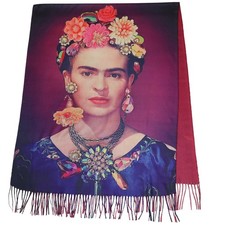 Langer Schal mit Malerei